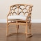 Baxton Studio Aster Modern Bohemian Natural Brown Rattan Armchair 225-13073-ZORO - alternate 6